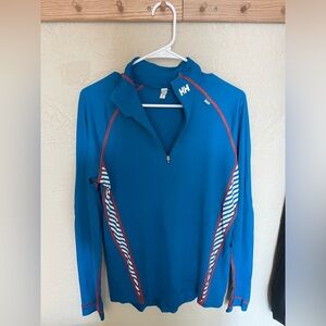 Men’s Helly Hansen Blue Quarter Zip Long Underwear